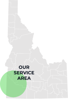 Area of service in Idaho