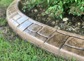 stamped curbing border